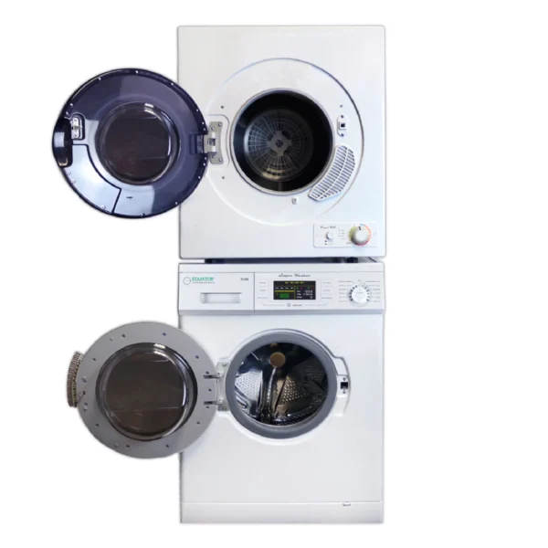 Equator Advanced Appliances EW 824 N-ED 850 Lavadora Compacta Apilable de Carga Frontal y Secadora Corta - Image 2