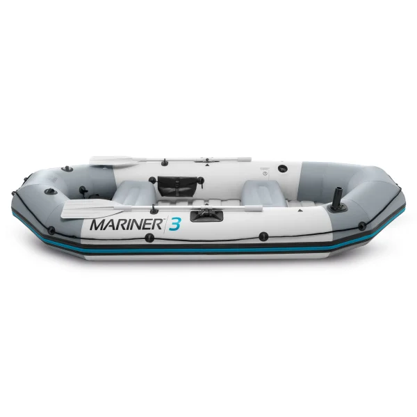 Intex Mariner 3, 3-Person Inflatable River/Lake Dinghy Boat & Oars Set - Image 4