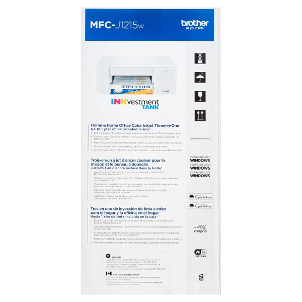 Brother MFC-J1215W INKvestment Tank Wireless Multifunction Color Inkjet Printer with Up to 1-Year of Ink In-box(1) - Image 11