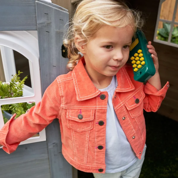 KidKraft Forestview II Wooden Outdoor Playhouse with Kitchen - Image 6