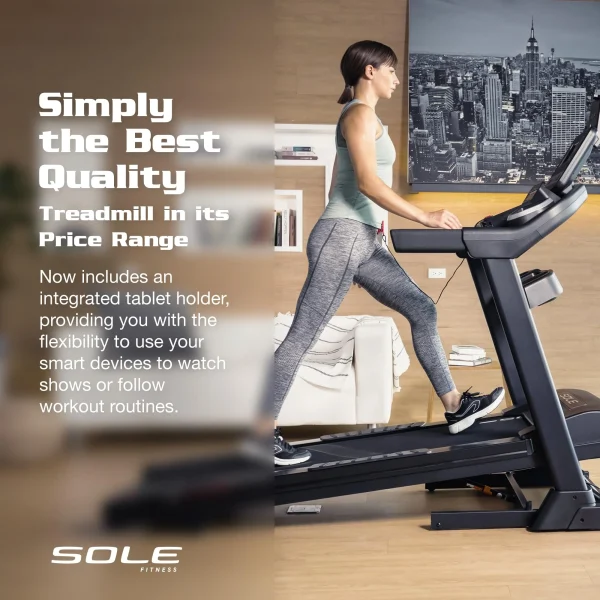 New 2023 Treadmill, Sole Treadmill F63, Foldable Treadmills for Home Use, Bluetooth, Wide Speed Range, Treadmill Foldable, Treadmills for Home with Incline, Home Exercise Treadmill (Sole F63) - Image 5