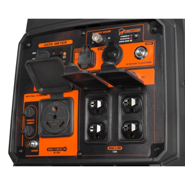 WEN 4800-Watt Portable Inverter Generator, Electric Start, RV-Ready, Quiet and Lightweight with Fuel Shut Off and CO Watchdog - Image 3