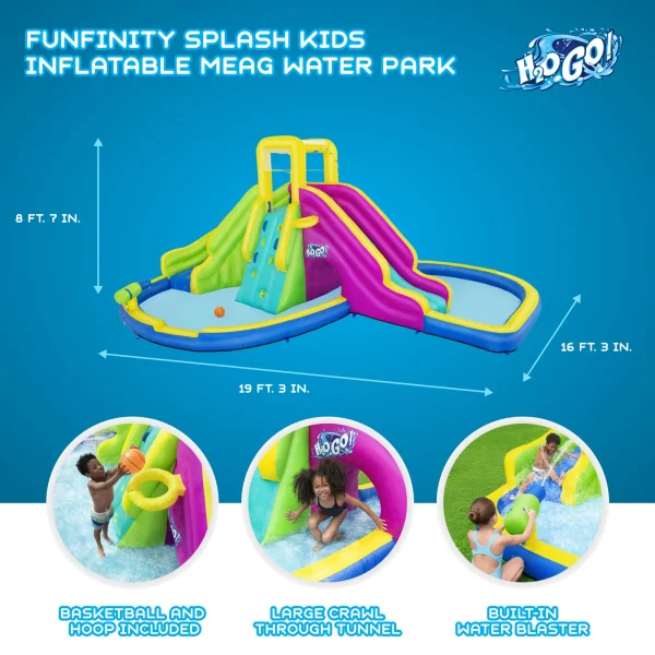 Bestway H2OGO! Funfinity Splash Kids Inflatable Mega Water Park with Blower - Image 3