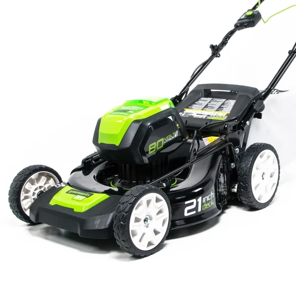Greenworks 21 80 Volt Battery Powered Self-Propelled Walk-Behind Mower