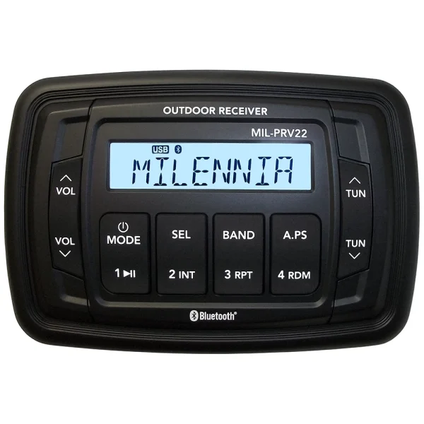 Milennia PRV22 Stereo w/AM/FM/BT - 1 Zone [MILPRV22] - Image 2