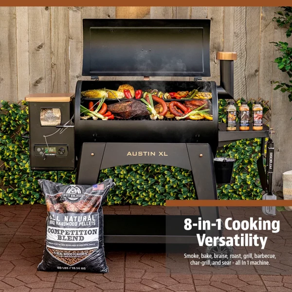 Pit Boss Austin XL 1000 Sq in Wood Fired Pellet Grill and Smoker – Onyx Series - Image 6