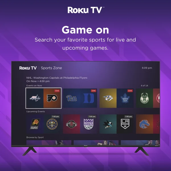 Hisense 43 Class 4K UHD LED LCD Smart Roku TV HDR R6 Series 43R6E3 - Image 7