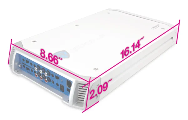 Rockville RXM-S6 Marine/Boat 2600 Watt 6 Channel Amplifier + PA Microphone - Image 6