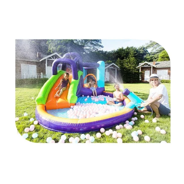 CocoNut Float Castle Water Park with Water Cannon 83004 - Image 3