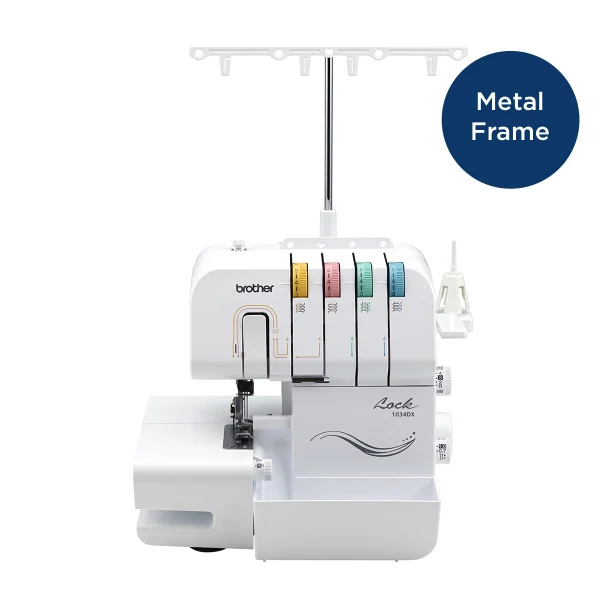 Brother 1034DX Easy-to-Use 3 or 4 Thread Serger with Color Coded Thread Guides - Image 3