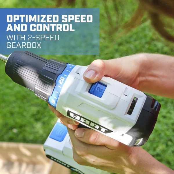 HART 20-Volt Cordless 6-Tool Combo Kit (1) 4.0Ah (1) 1.5Ah Lithium-Ion Batteries - Image 2