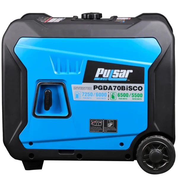 Pulsar 7,250 Watt Super Quiet Dual Fuel Inverter Generator with CO Alert and Remote Start - Image 4