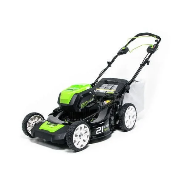 Greenworks 21 80 Volt Battery Powered Self-Propelled Walk-Behind Mower - Image 2