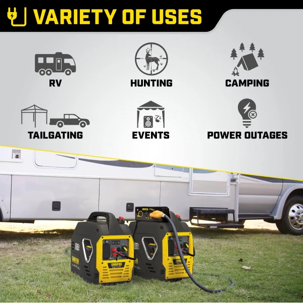 Champion Power Equipment 2000 Watt Dual Fuel Pull Cord Start Inverter Generator - Image 7