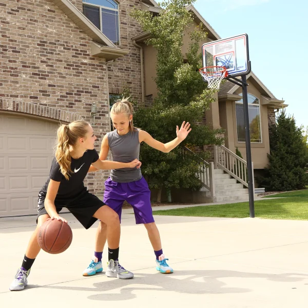 Lifetime Adjustable Inground Basketball Hoop, 44 inch Polycarbonate (1008) - Image 8
