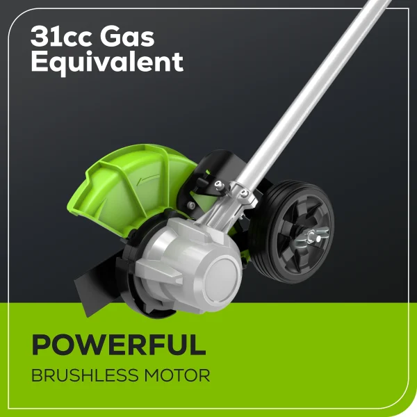 Greenworks 60V 8 Edger with 2.5 Ah Battery & Charger 2703302 - Image 5
