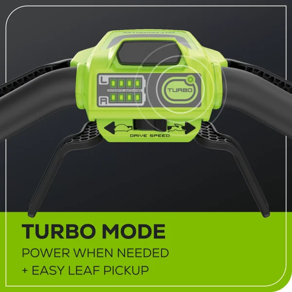 Greenworks 60V 21" Self-Propelled Lawn Mower with (2) 5.0 Ah Batteries & Rapid Charger 2546202 - Image 10