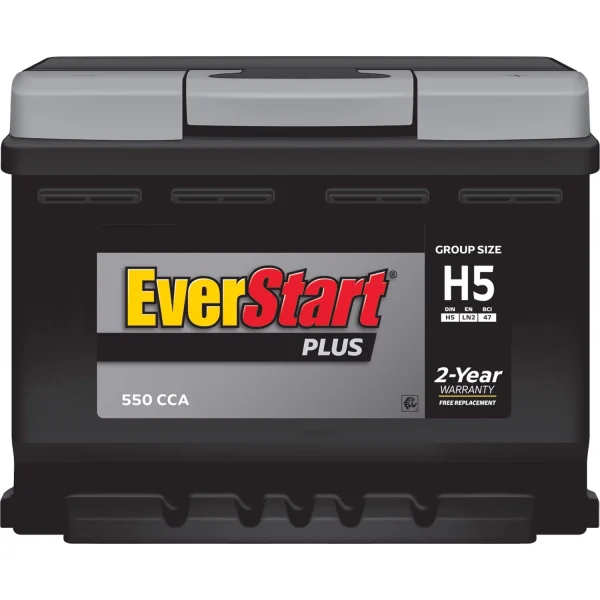 EverStart Plus Lead Acid Automotive Battery, Group Size H5 / LN2 / 47 12 Volt, 550 CCA - Image 3