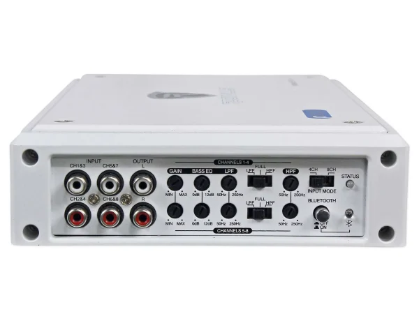 New Rockville RXM8BTW 8 Channel 1500 Watt Marine/Boat Amplifier Amp w/Bluetooth - Image 2