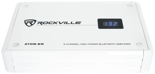 Rockville ATOM 8W 8 Channel 3500 Watt Marine/Boat Amplifier Amp w/Bluetooth - Image 4