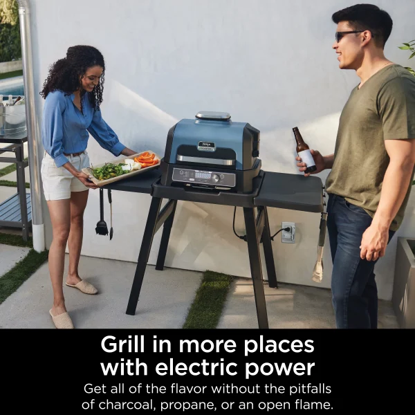 Ninja Woodfire ProConnect XL Outdoor 7-in-1 Grill & Smoker, App Enabled, Outdoor Air Fryer, Woodfire Technology, OG900 - Image 10