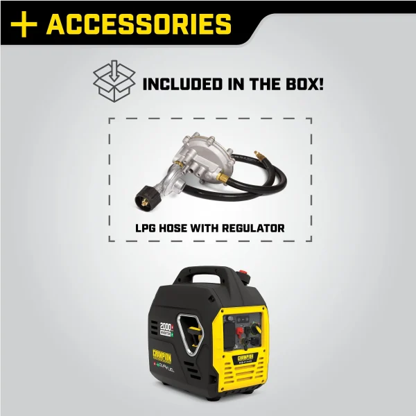 Champion Power Equipment 2000 Watt Dual Fuel Pull Cord Start Inverter Generator - Image 6