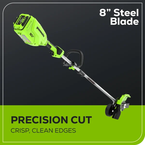 Greenworks 60V 8 Edger with 2.5 Ah Battery & Charger 2703302 - Image 6