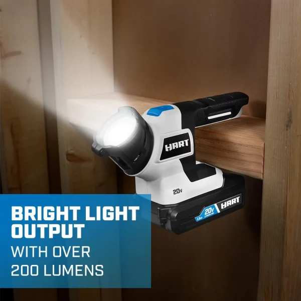 HART 20-Volt Cordless 6-Tool Combo Kit (1) 4.0Ah (1) 1.5Ah Lithium-Ion Batteries - Image 10