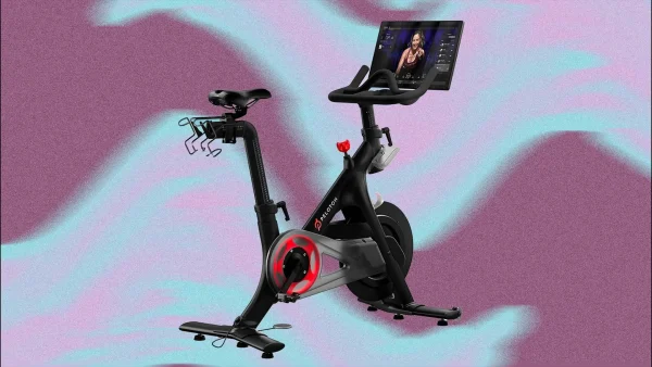 Indoor Stationary Exercise Bike with Immersive 22 HD Touchscreen (Black)