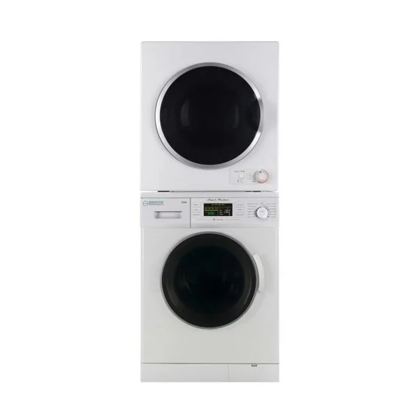 Equator Advanced Appliances EW 824 N-ED 850 Lavadora Compacta Apilable de Carga Frontal y Secadora Corta