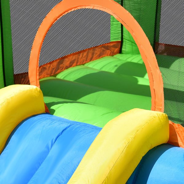 Topbuy Inflatable Bounce House Jumping Castle Kids Playhouse w/ Slider and 480W Blower - Image 5