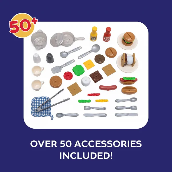 Step2 Adventure Camper, Toddler Outdoor Playhouse includes 50pc Accessory Set, Gray - Image 4