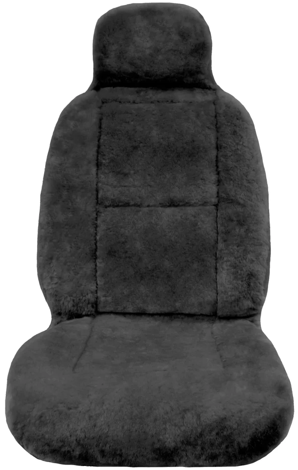 Eurow Sheepskin Seat Cover New XL Design Premium Pelt - Gray - Image 2