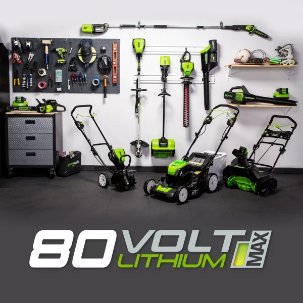 Greenworks 21 80 Volt Battery Powered Self-Propelled Walk-Behind Mower - Image 5