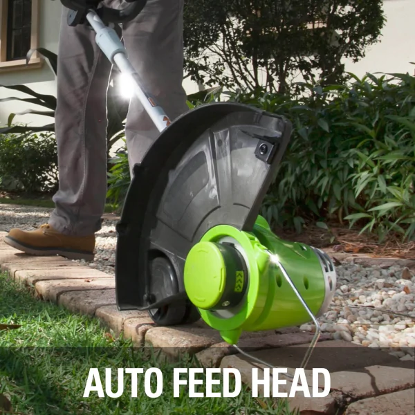Greenworks 40V 13 Cordless String Trimmer/Edger with 2.0 Ah Battery & Charger 21302 - Image 8