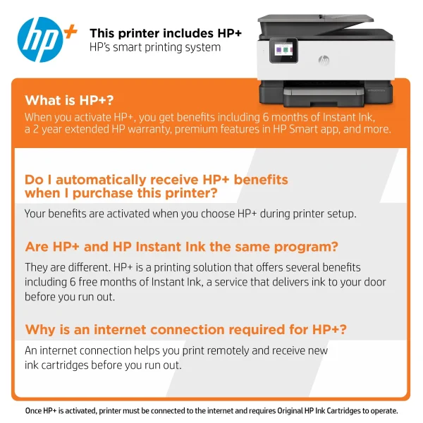 HP OfficeJet 9025e All-in-One Wireless Color Inkjet Printer - 6 months free Instant Ink with HP+ - Image 7