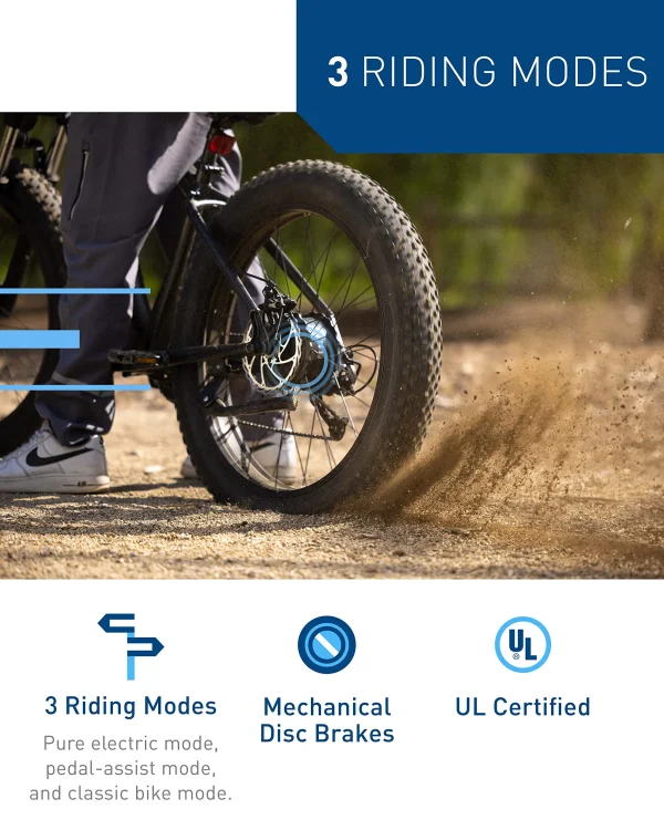 Hiboy P6 Electric Bike for Adults, 28MPH 62.1Miles Range 750W Motor 48V 13Ah Removable Battery Ebike, 26" x 4.0 Fat Tire Electric Mountain Bicycle, Shimano 9 Speed, Hydraulic Suspension, UL Certified - Image 3