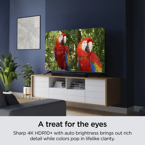 Roku 43 Select Series 4K HDR Smart RokuTV with Enhanced Voice Remote, Brilliant 4K Picture, Automatic Brightness, and Seamless Streaming - Image 4