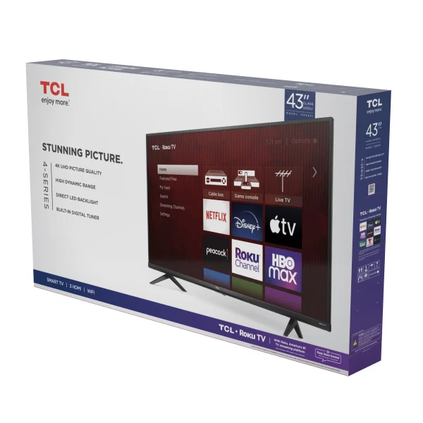 TCL 43 Class 4-Series 4K UHD HDR Roku Smart TV - 43S431 - Image 10