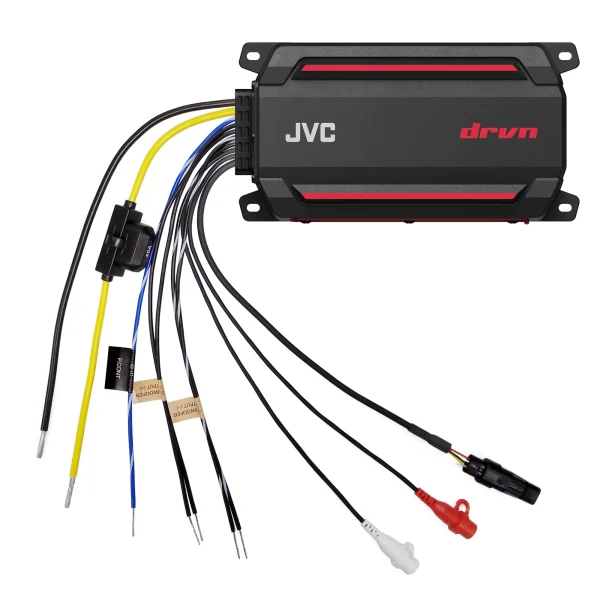 JVC KS-DR2001D Compact Mono Digital Amplifier for Compact Car, Marine, UTV and Motorcycle / Max Power 600W / 300W RMS @ 2 ohms / Wired Level Control Included - Image 6