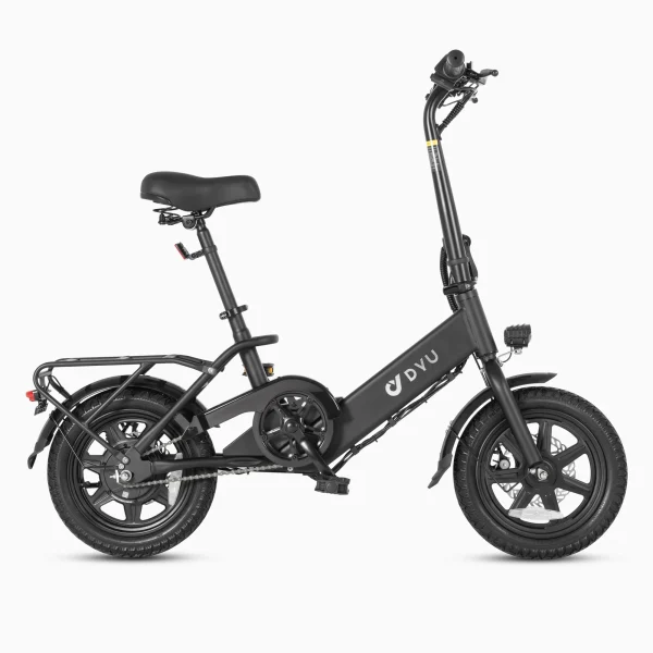 DYU 14 Folding Electric Bike for Adults Teens, 350W 36V/7.5AH, Pedal-Assist, Commuter Cruiser City E Bike - Image 3