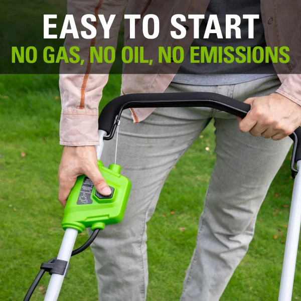 Greenworks 40V 16 Battery Powered Push Lawn Mower with 4.0 Ah Battery 25322 - Image 9