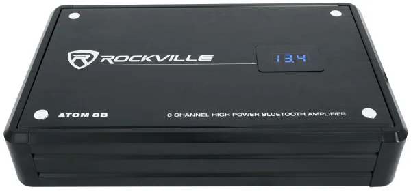 Rockville ATOM 8B 8 Channel 3500 Watt Marine/Boat Amplifier Amp w/Bluetooth - Image 4