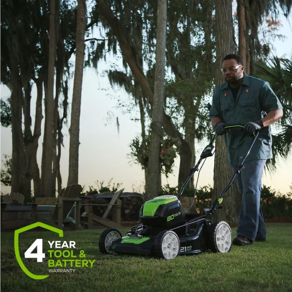 Greenworks 80V 21 Self Propelled Mower 5Ah Battery & Charger 2502402NV? - Image 7