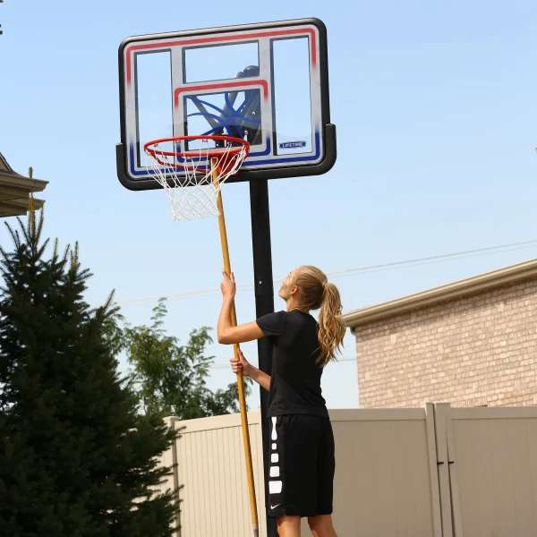 Lifetime Adjustable Inground Basketball Hoop, 44 inch Polycarbonate (1008) - Image 9