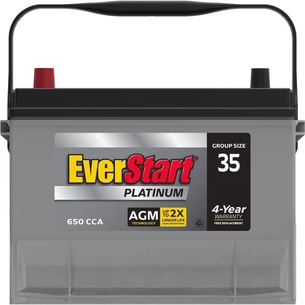 EverStart Platinum AGM Automotive Battery, Group Size 35 12 Volt, 650 CCA - Image 3