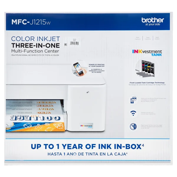 Brother MFC-J1215W INKvestment Tank Wireless Multifunction Color Inkjet Printer with Up to 1-Year of Ink In-box(1) - Image 2