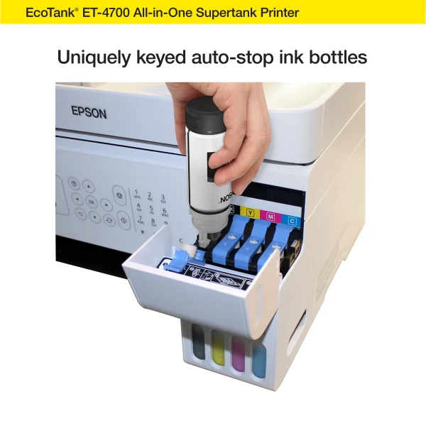 Epson EcoTank ET-4700 Wireless All-in-One Color Supertank Printer - Image 5