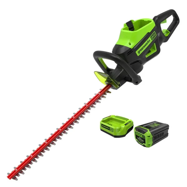 Greenworks 60V 26 Cordless Battery Hedge Trimmer with 2.0Ah Battery & Charger