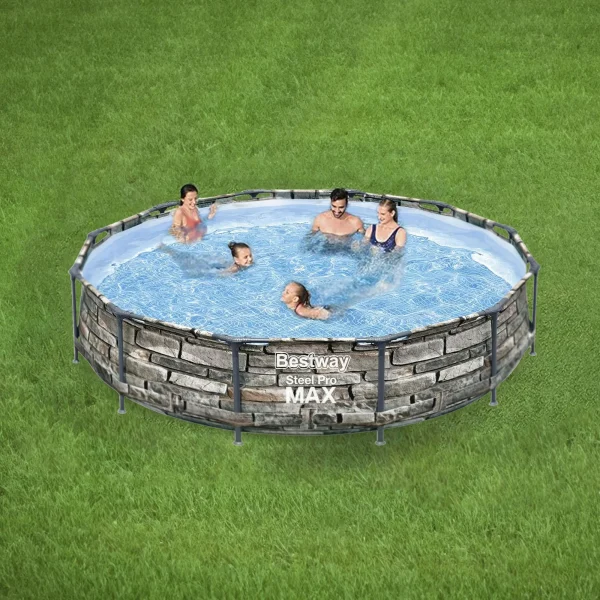 Bestway 56817E 12' x 30 Steel Pro Max Round Above Ground Pool w/ Pump - Image 3